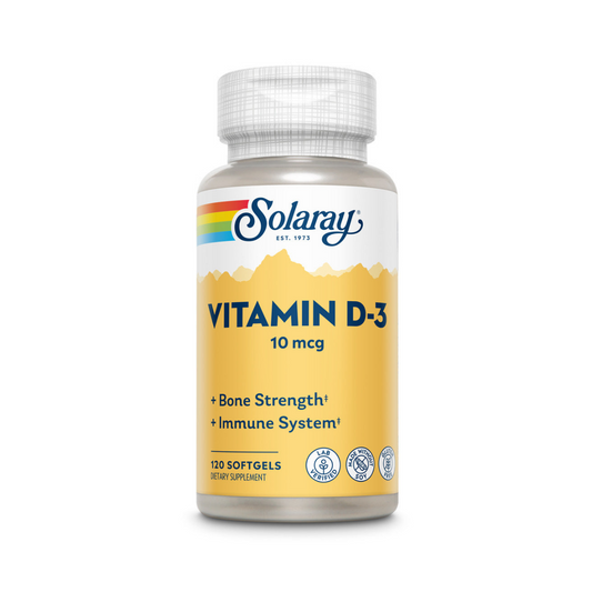 Solaray Vitamin D-3 10mcg GF