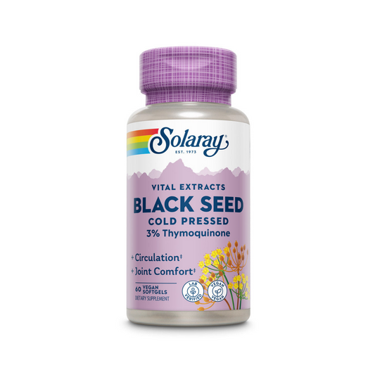 Solaray Cold Pressed Black Seed 3% Thymoquinone 500mg V