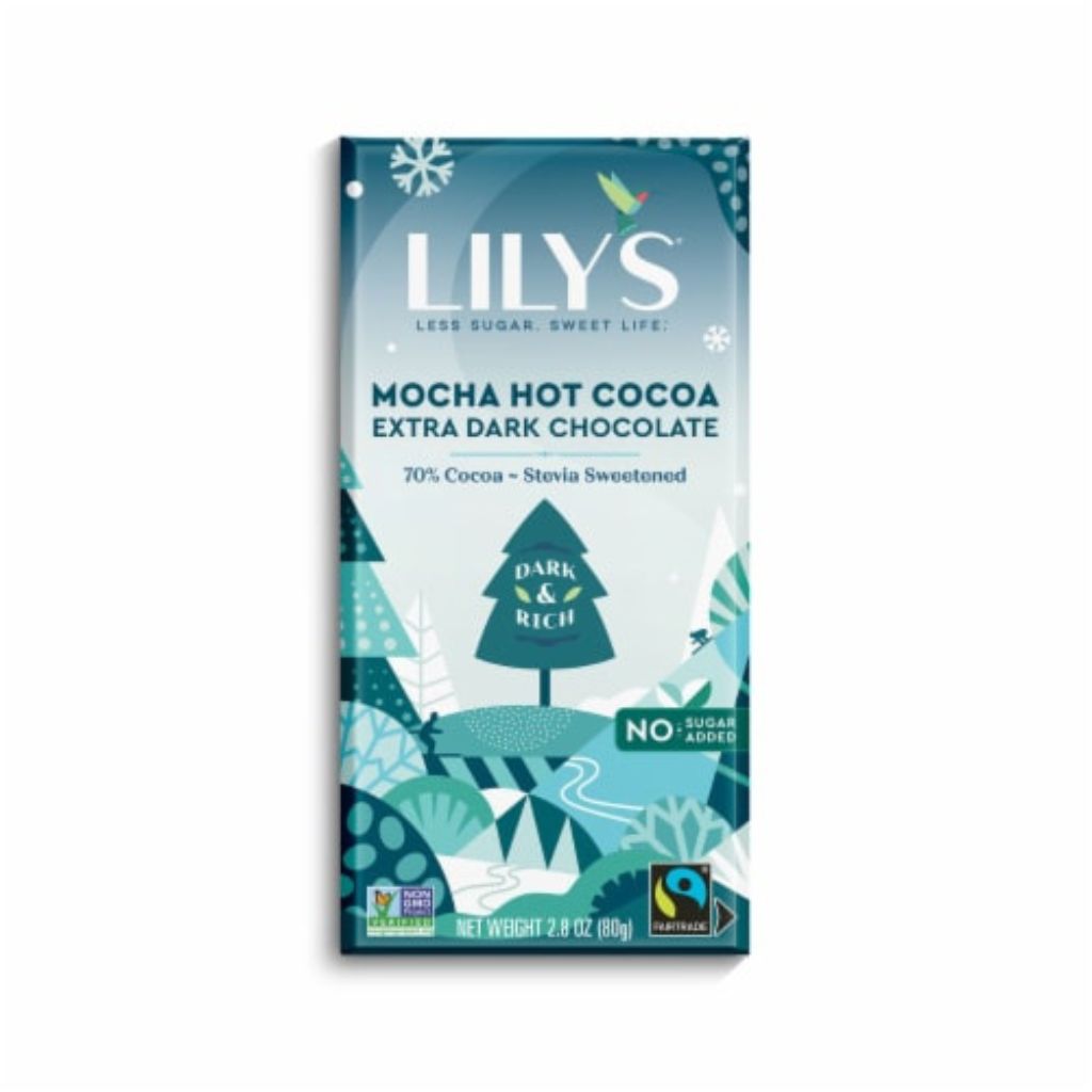 LILYS Bar Choco Dark Hot Coco 70% SF 3oz