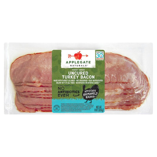 Applegate Bacon Turkey Sliced Uncured 8oz