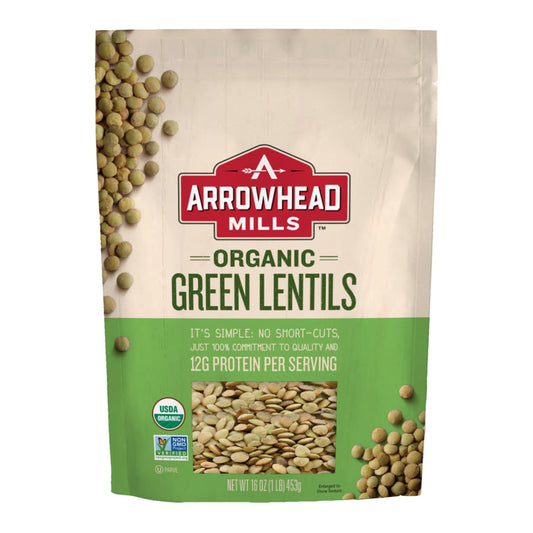 Arrowhead Mills Grain Lentil Green OG 16oz