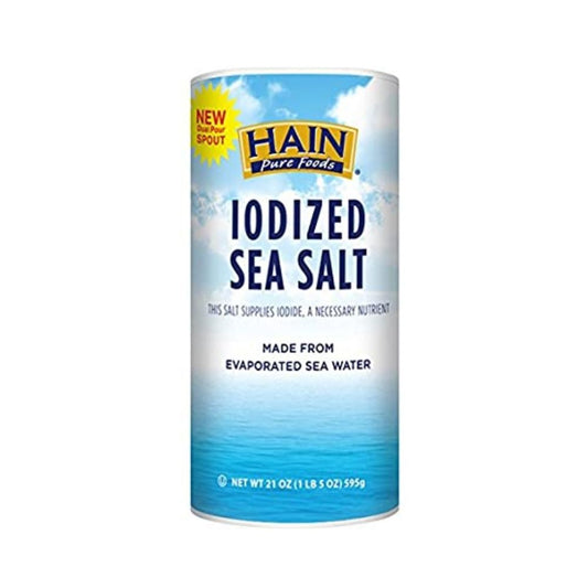 Hain Salt Sea Salt Iodized 21oz