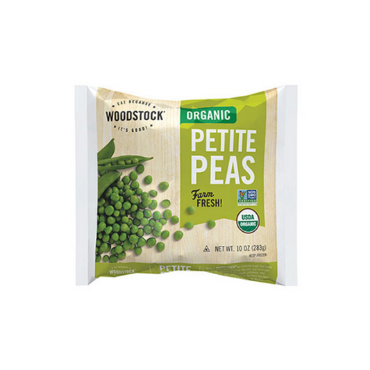 Woodstock Frozen Peas Petite OG 10oz