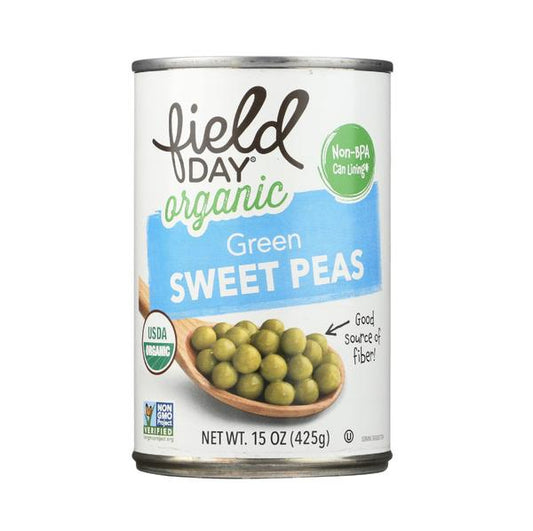 Field Day Can Peas Green Sweet OG 15oz