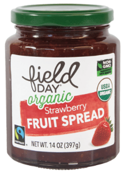 Field Day Organic Strawberry Fruit Spread 14oz