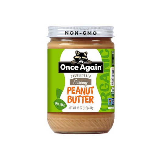 Once Peanut Butter Creamy Unsweetened 16oz