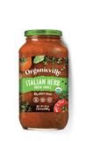 Organic Ville Pasta Sauce Herb Italy 24oz