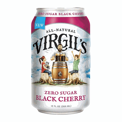 Virgil's Soda Zero Black Cherry 12oz UN