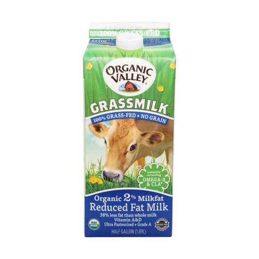 Organic Valley Milk Grass Reduce Fat UHT OG 64fz