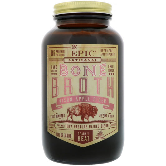 Epic Broth Bone Bison Apple Cider 14fz