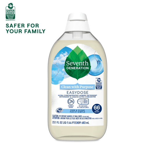 Seventh Generation EasyDose Ultra Concentrated Laundry Detergent, Free and Clear 23.1fz