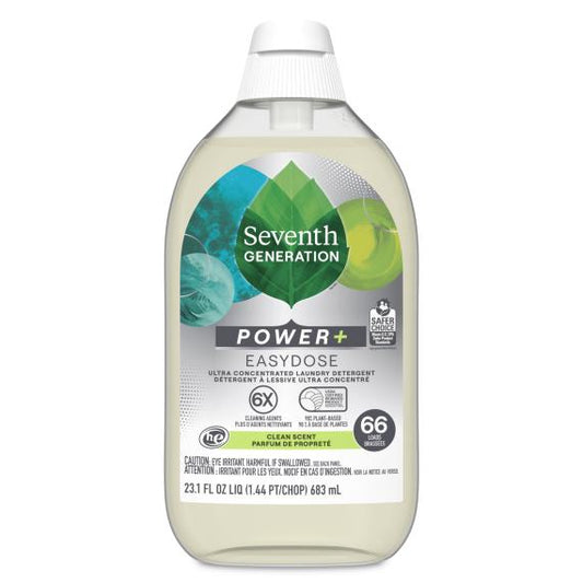Seventh Generation EasyDose Power + Ultra Concentrated Laundry Detergent, Clean Scent 23oz