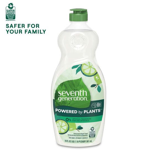 Seventh Generation Dish Liquid - Fresh Lime and Ginger Scent 19oz