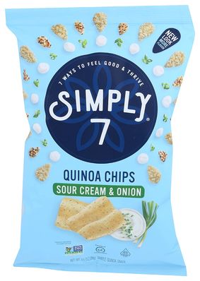 Simply 7 Chip Quinoa Sour Cream Gluten Free 3.5oz