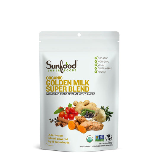 Sunfood Golden Milk Super Blend with Turmeric 6oz