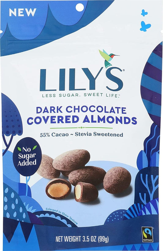 Lily's Sweets Snack Chocolate Dark Almond Covered