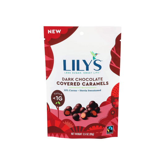 Lily's Snack Chocolate Dark Caramels Covered