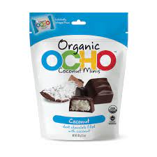 Ocho Organic Dark Chocolate Coconut Minis 3.5oz