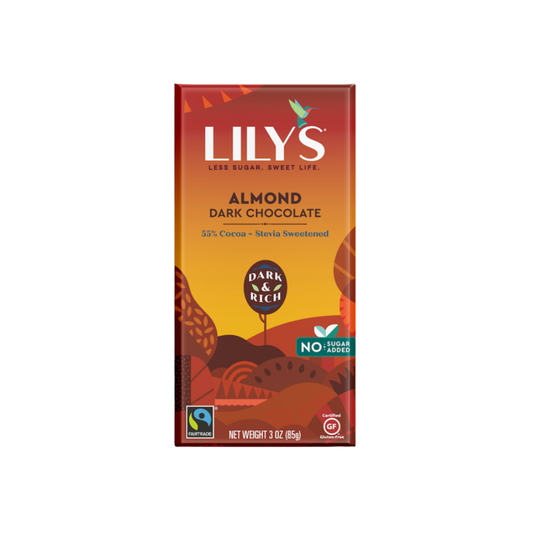 Lily's Barra Chocolate Dark Almond 55% 3oz