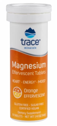 Trace Minerals Magnesium Effervescent Orange 10 c