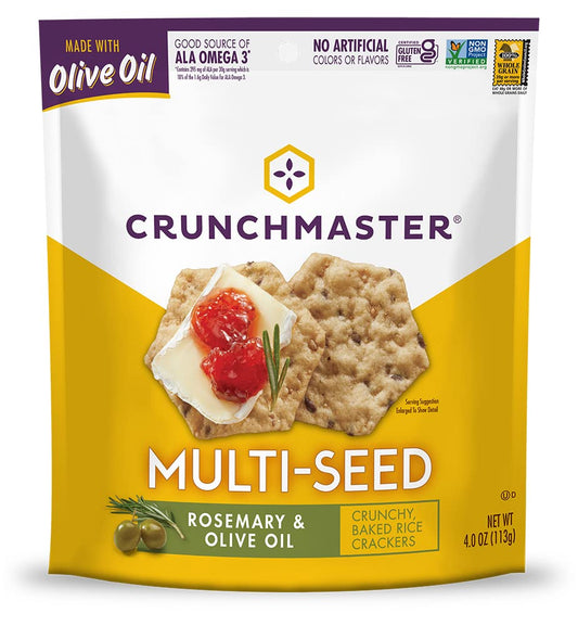 Crunchmaster Rosemary and Olive Oil Multiseed Crackers
