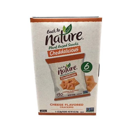 Back to Nature Grab and Go Cheddalicious Crackers 6c