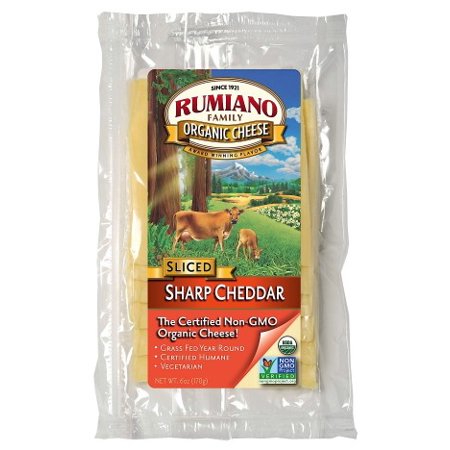 Rumiano Cheese Slice Cheddar Sharp OG 6oz
