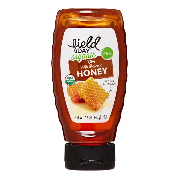 Field Day Organic Raw Wildflower Honey 12oz