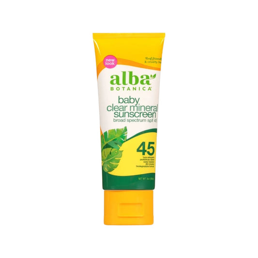 Alba Botanica Baby Mineral Sunscreen Lotion SPF45, 3oz