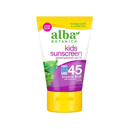 Alba Botanica Kids Sunscreen Lotion SPF45, 4oz