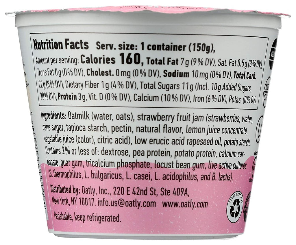 Oatly Yogurt Oat Strawberry 5.3oz
