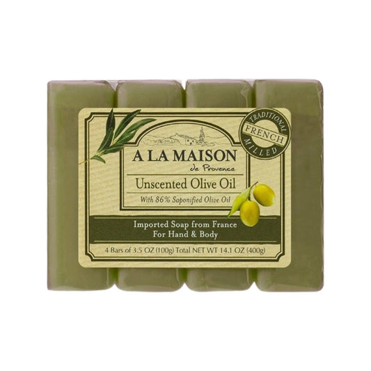 A la Maison Multipack Bar Soap, Olive Oil 4 c