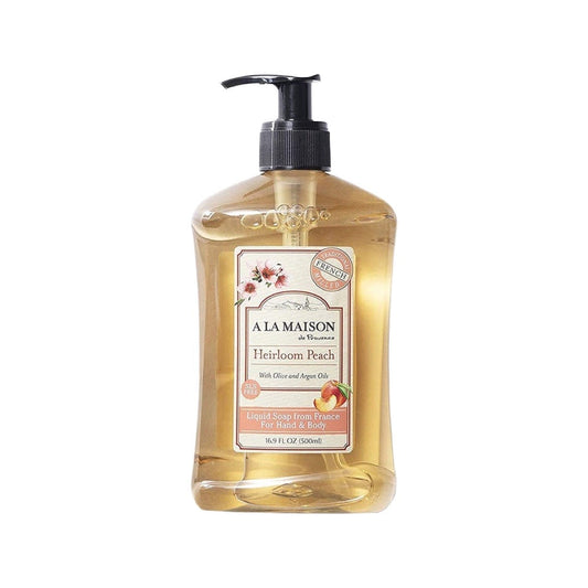 A La Maison Heirloom Liquid Hand and Body Soap, Peach 16.9 fl