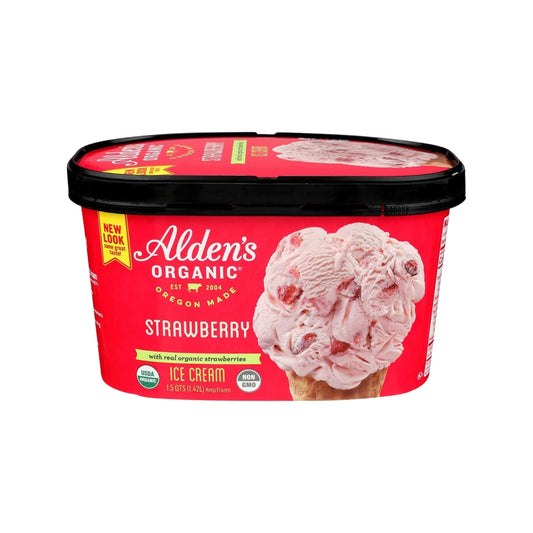 Alden's Organic Strawberry Ice Cream 48oz